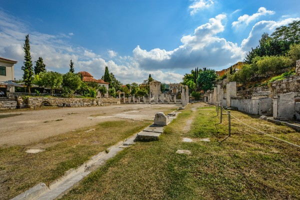Ágora Antiga de Atenas: sem filas