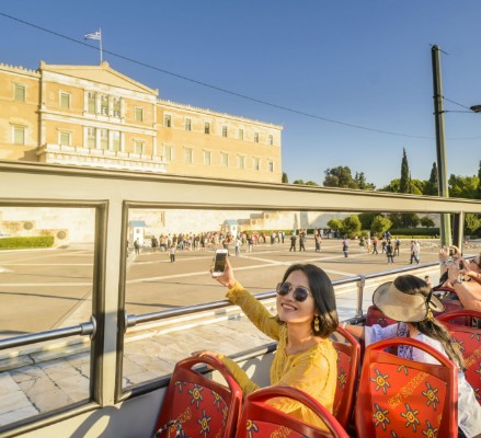 City Sightseeing Афины: Автобусная экскурсия с пересадкой на другой автобус