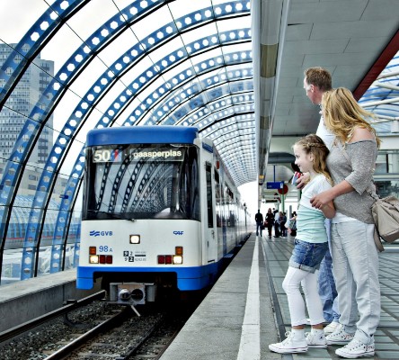 Transporte público GVB por Ámsterdam